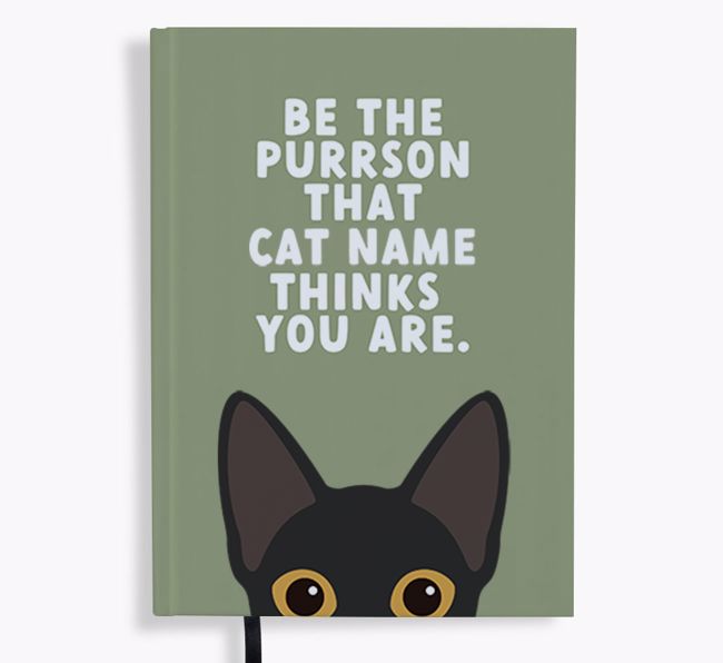 Be The Purrson: Personalized {breedFullName} Notebook